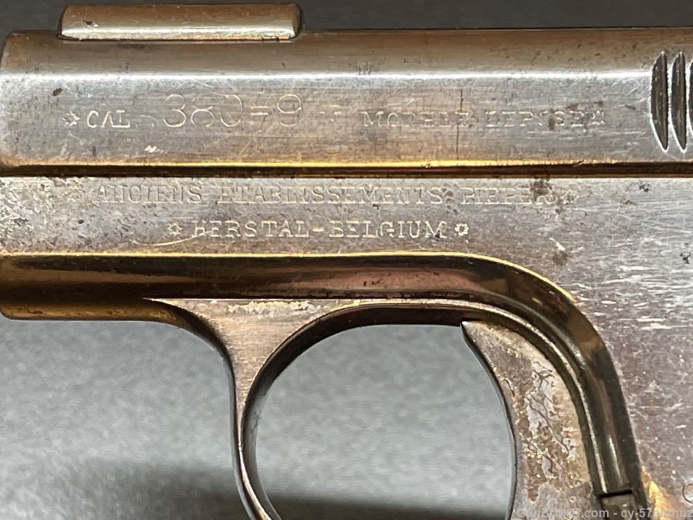 Belgian .380 Bayard Model 1908 Pistol ppk colt luger-img-10