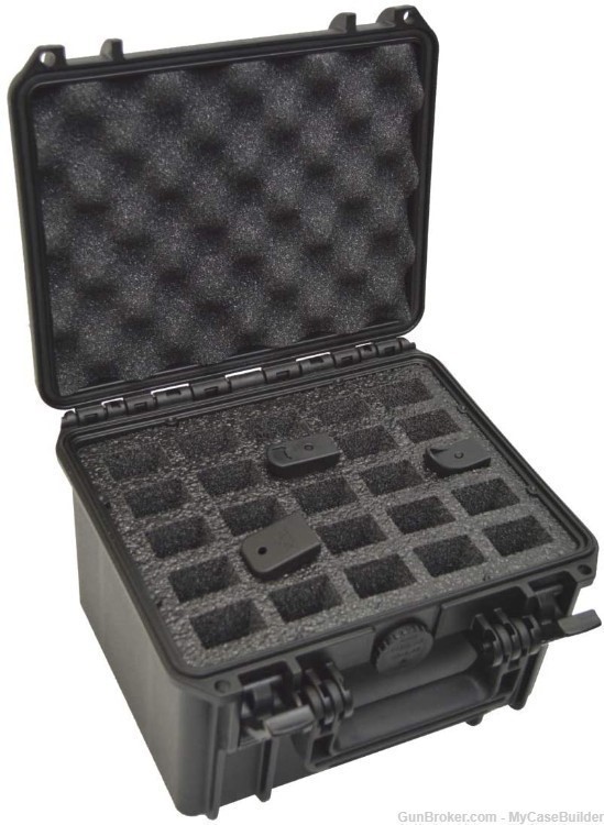 25 Pistol Magazine Doro Waterproof Ammo Case with Custom Foam Insert-img-0