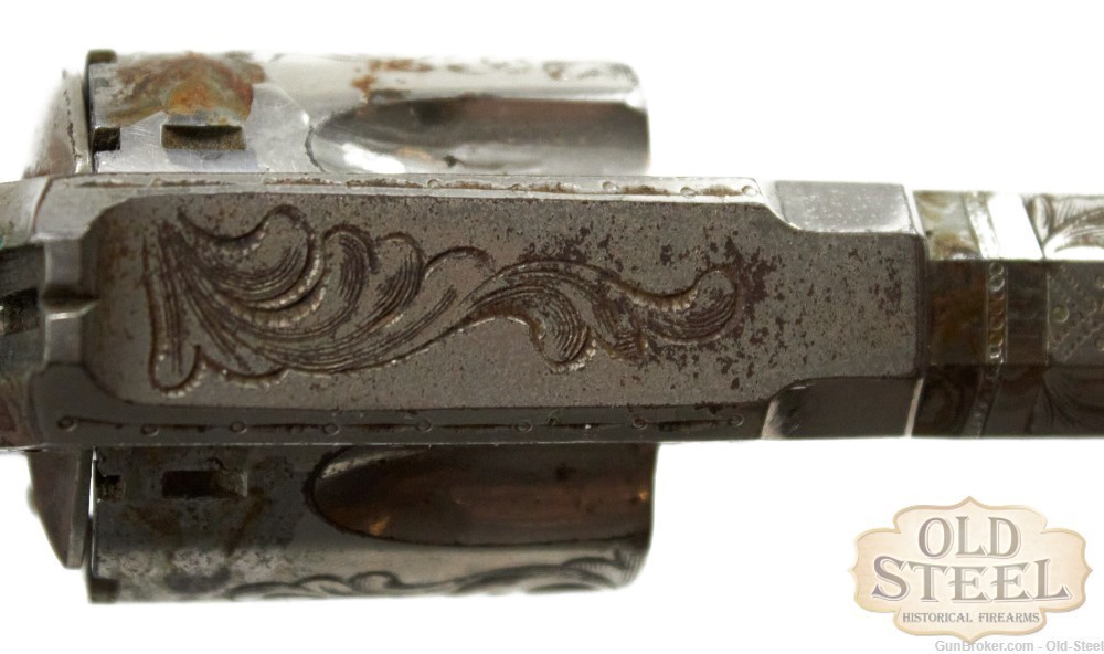 Hopkins & Allen XL No3 Antique Engraved Nickel Plated .32 Rimfire-img-21