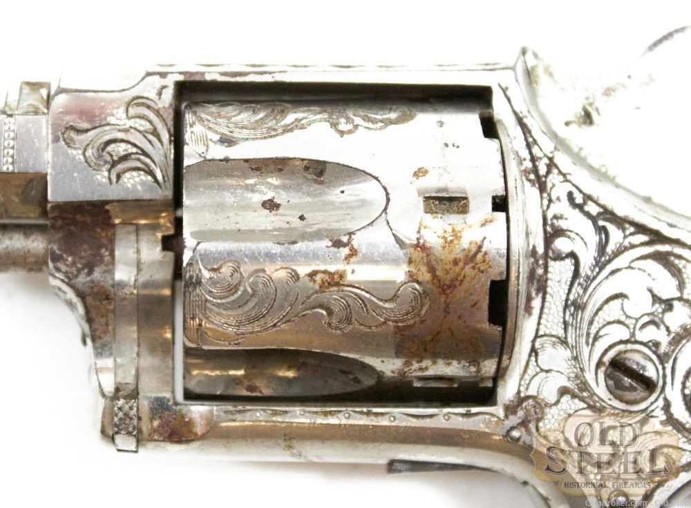 Hopkins & Allen XL No3 Antique Engraved Nickel Plated .32 Rimfire-img-4
