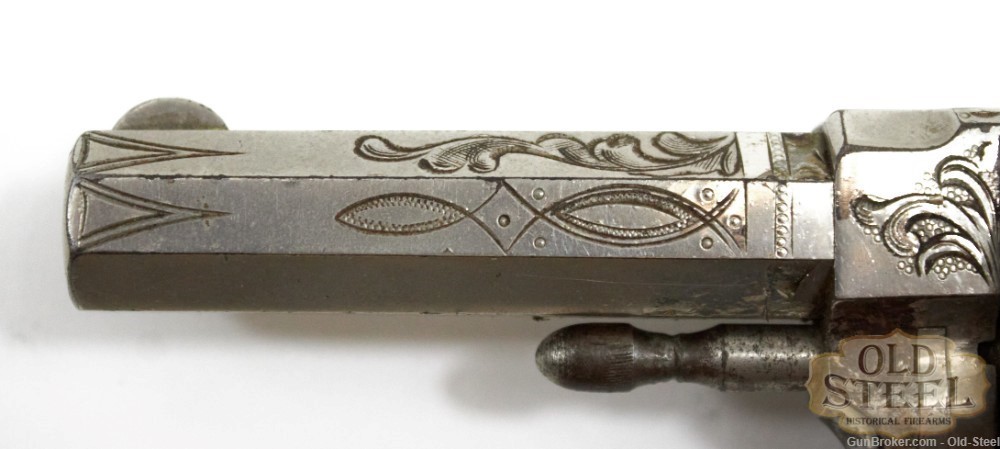 Hopkins & Allen XL No3 Antique Engraved Nickel Plated .32 Rimfire-img-3