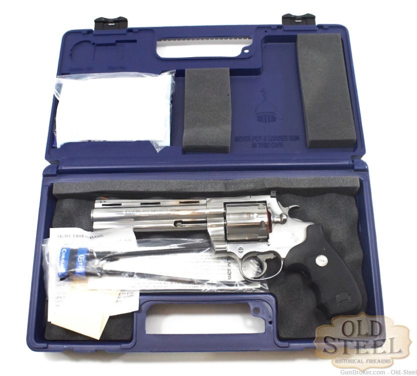 6" Colt Anaconda Snake Gun .44 MAG Mfg 1999 w/ Original Box MINT -img-0