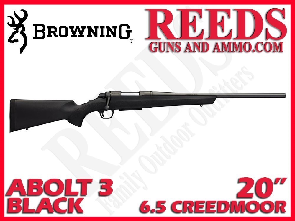 Browning Abolt 3 Micro Stalker Youth Black 6.5 Creedmoor 20in 035808282-img-0