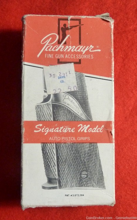 Pachmayr S&W 59 Signature Model Wrap Around Grips, Black-img-0