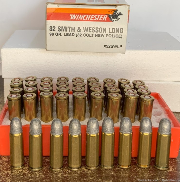 Winchester .32 S&W Long 98gr. L RN 45rds. Ammo Sale-img-0