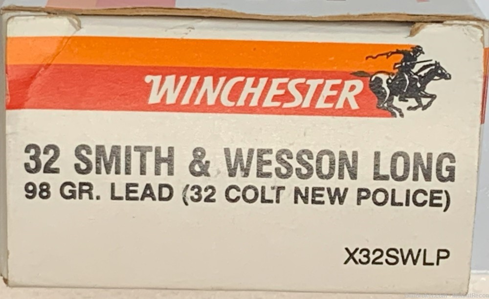 Winchester .32 S&W Long 98gr. L RN 45rds. Ammo Sale-img-1