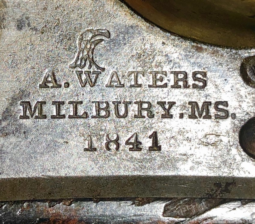 US 1836 FlintLock .54 cal Cavalry Pistol, A.WATERS 1841, G-VG.....$1260-img-3