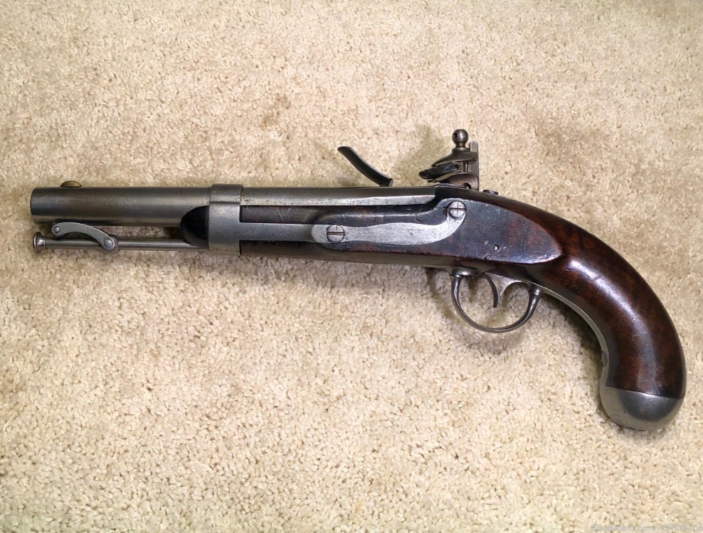 US 1836 FlintLock .54 cal Cavalry Pistol, A.WATERS 1841, G-VG.....$1475-img-15