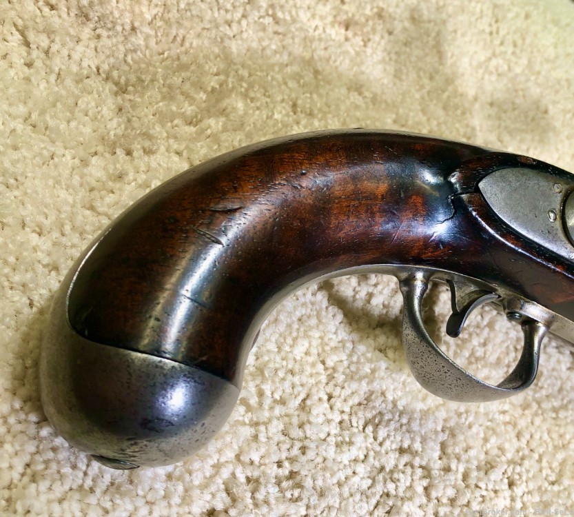 US 1836 FlintLock .54 cal Cavalry Pistol, A.WATERS 1841, G-VG.....$1475-img-1