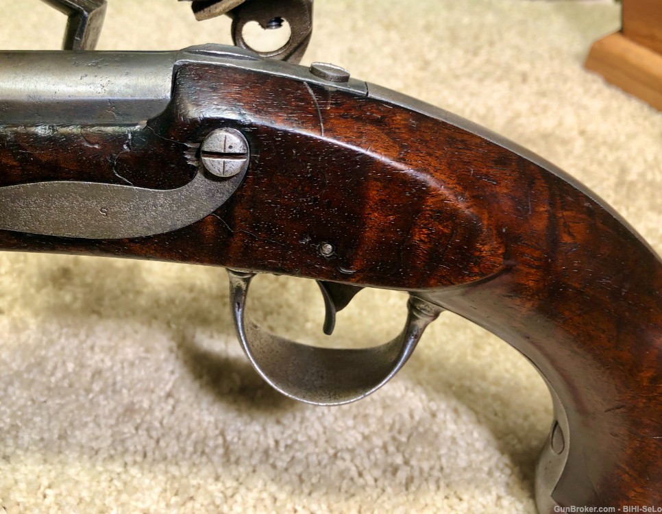 US 1836 FlintLock .54 cal Cavalry Pistol, A.WATERS 1841, G-VG.....$1260-img-12