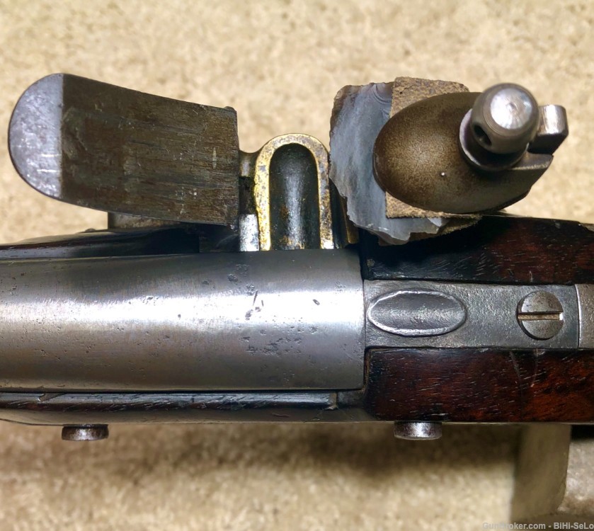 US 1836 FlintLock .54 cal Cavalry Pistol, A.WATERS 1841, G-VG.....$1475-img-12