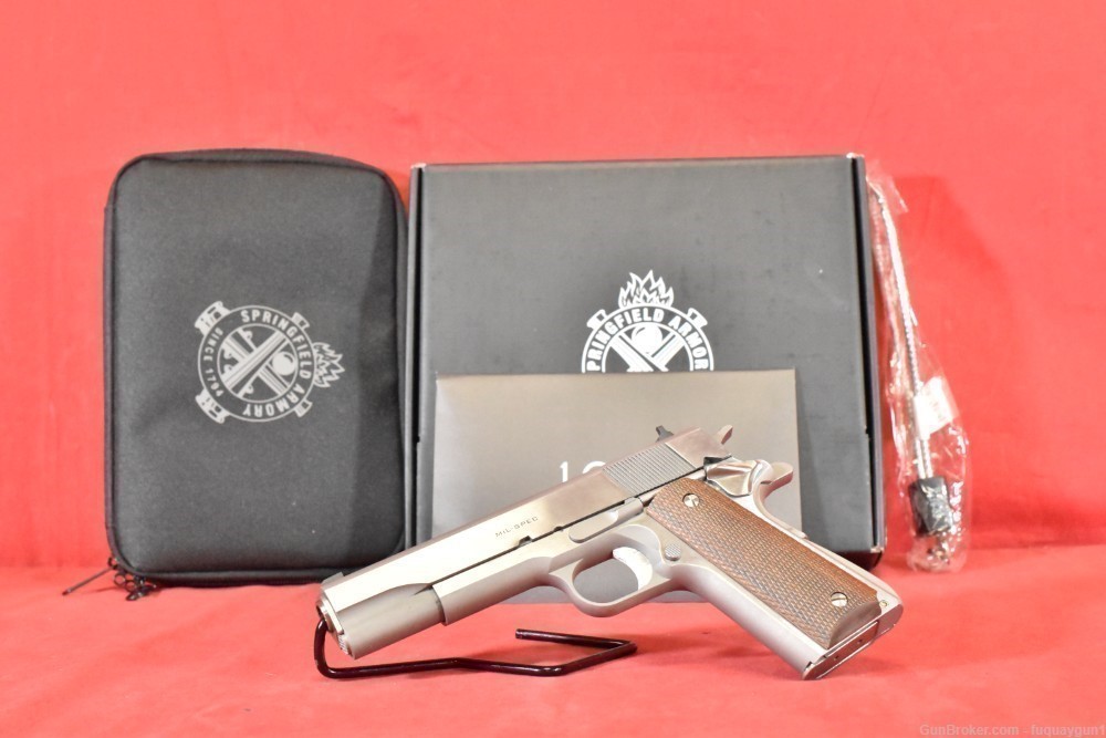 Springfield Mil-Spec Stainless 1911 45 ACP 5" 1911 Mil-Spec Stainless-img-1