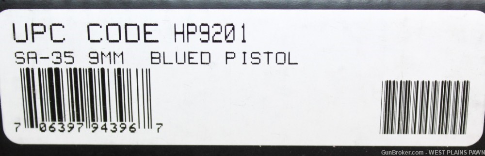 NIB SPRINGFIELD ARMORY SA-35 (HI POWER CLONE) 9MM, 4.7" BRL, 15 RND HP9201-img-4