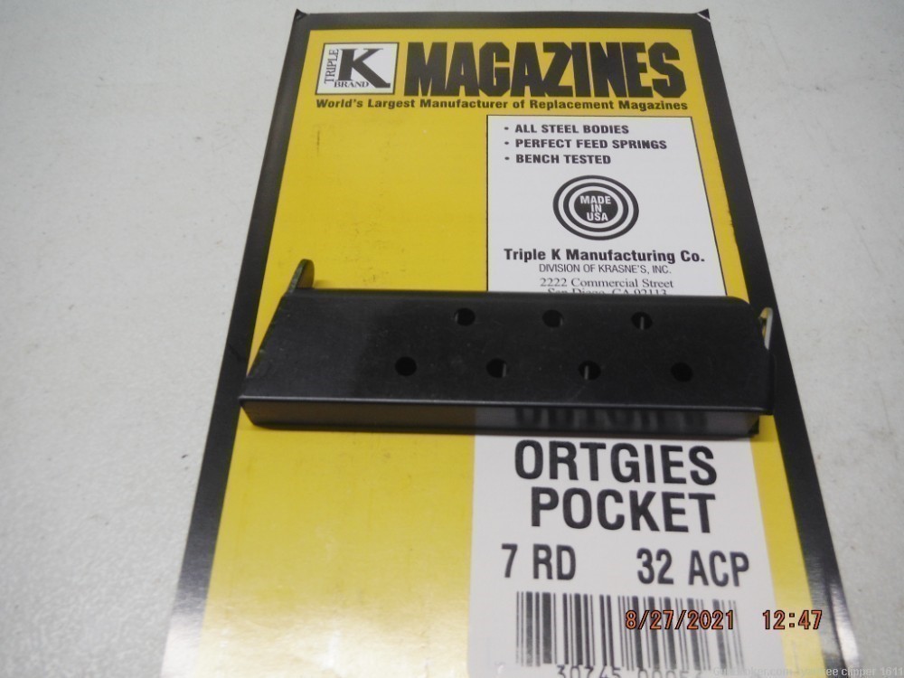 ORTGIES 32 MAGAZINE 7Rd Pocket 32ACP Ortgies Magazine-img-0