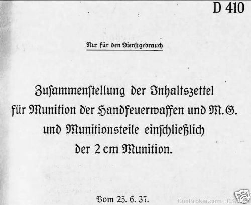  GERMAN AMMO LABELS TRANSLATION GUN SHELLS CARTRIDGE U.S.MANUAL CD ENG-img-1