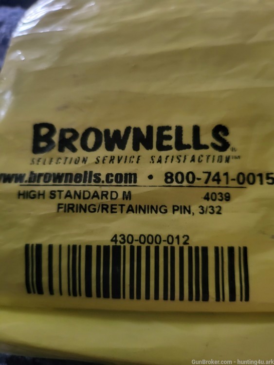Brownells High Standard #4039 Firing/Retaining Pin 3/32-img-0