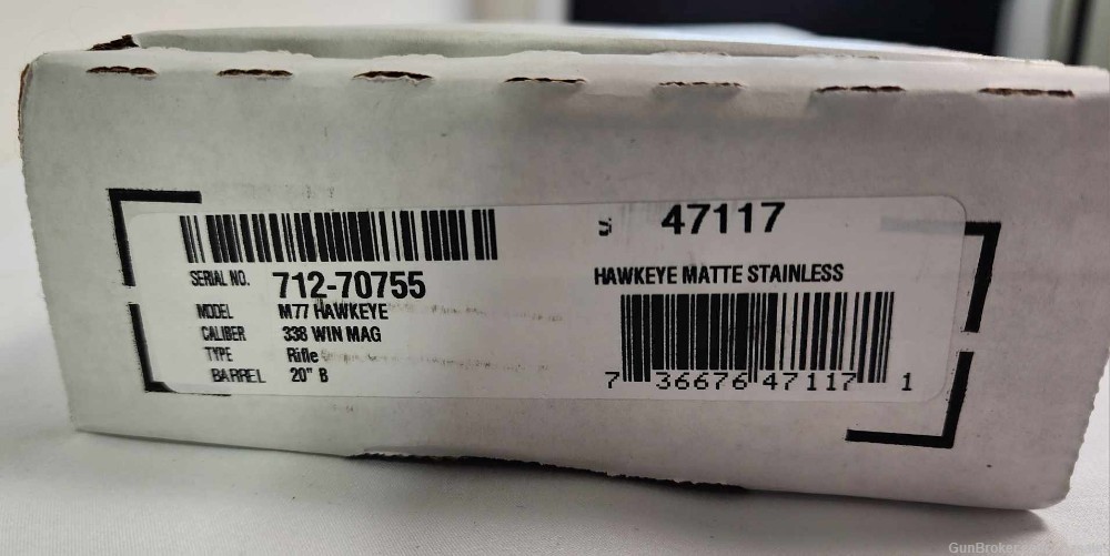 Ruger M77 Hawkeye 338 Win Mag 20 inch barrel Stainless Matte New 47117 -img-5