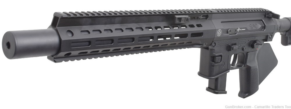 B&T SPC9 Rifle - Glock Mag - CA Compliant 9mm Luger PCC - Faux Suppressor-img-4