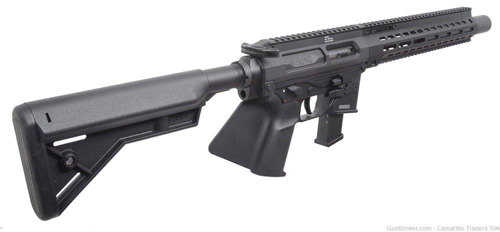 B&T SPC9 Rifle - Glock Mag - CA Compliant 9mm Luger PCC - Faux Suppressor-img-5