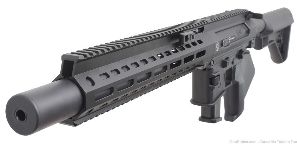 B&T SPC9 Rifle - Glock Mag - CA Compliant 9mm Luger PCC - Faux Suppressor-img-0