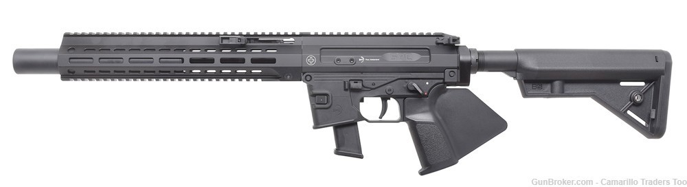 B&T SPC9 Rifle - Glock Mag - CA Compliant 9mm Luger PCC - Faux Suppressor-img-1