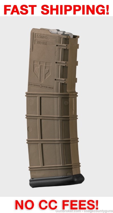 Elite Tactical Systems Nylon AR-15 Mag - 30 Rds - FDE-img-0