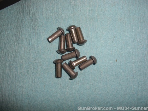 German MG42 MG3 Side Rail Set w/ 10 Rivets - MINT-img-6