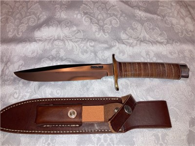 Randall Model 1 8” Fighting knife with Leather Handle 