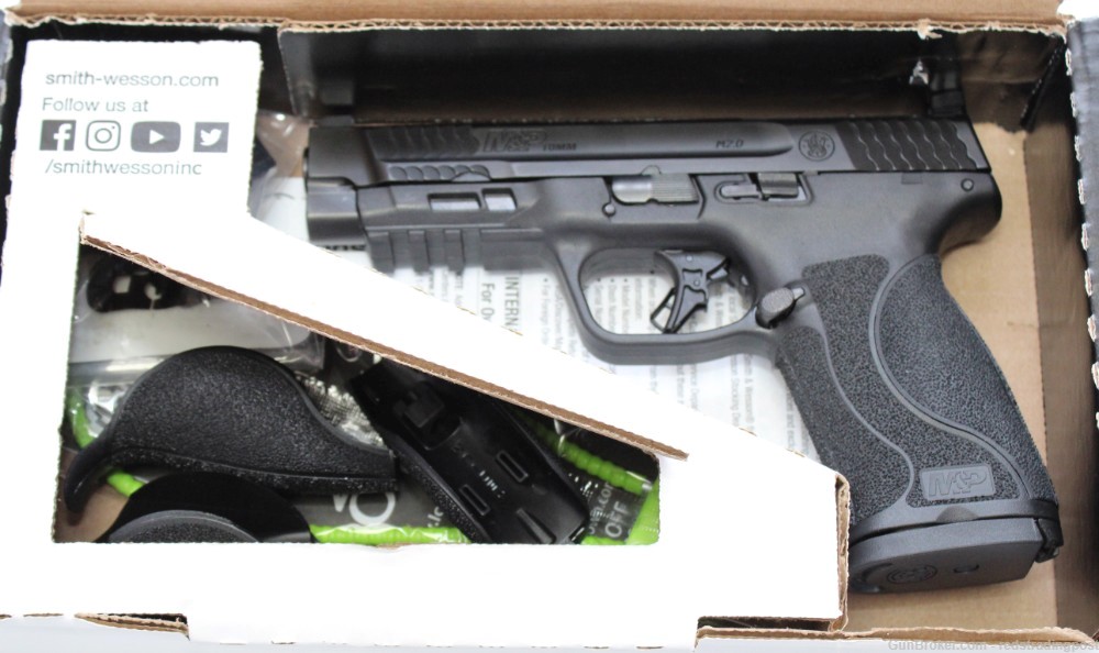 Smith & Wesson M&P10 4.6" Barrel 10mm OR Semi Auto Pistol 13387 w/ Box-img-13