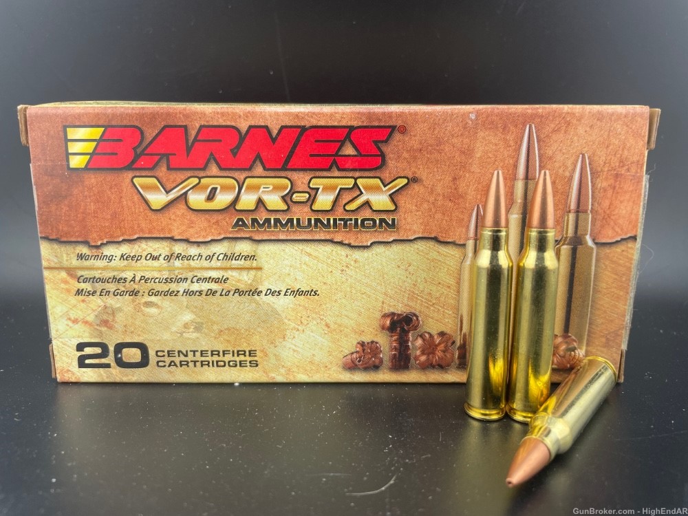 5.56/223 Rem Barnes 70gr TSX BT (1-20rd Box) Solid Copper Hollow Point-img-0