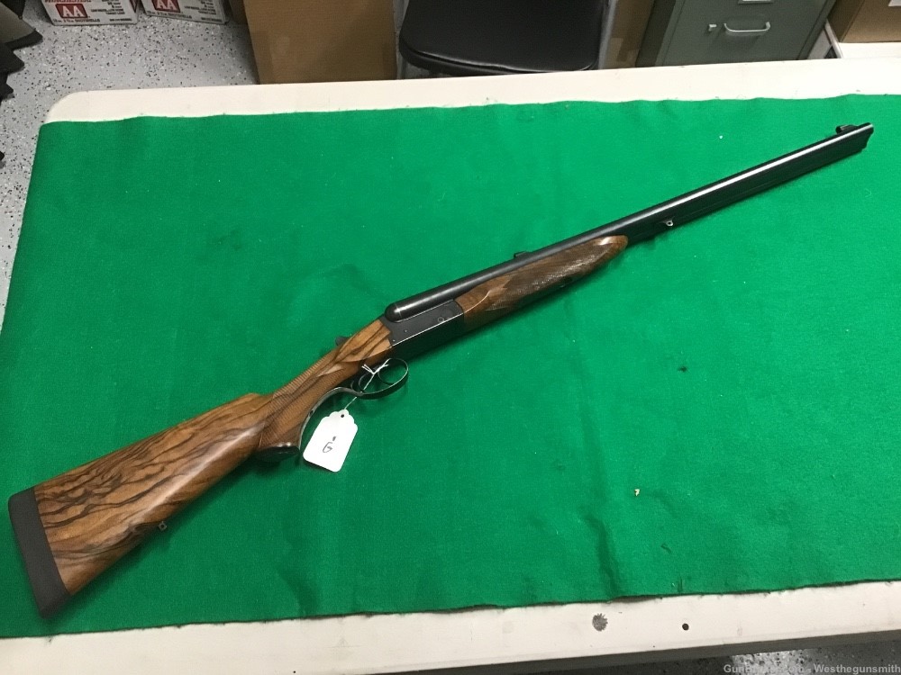RICK STICKLEY 470 NITRO EXPRESS DOUBLE RIFLE WITH BROWNING BSS BARREL -img-0