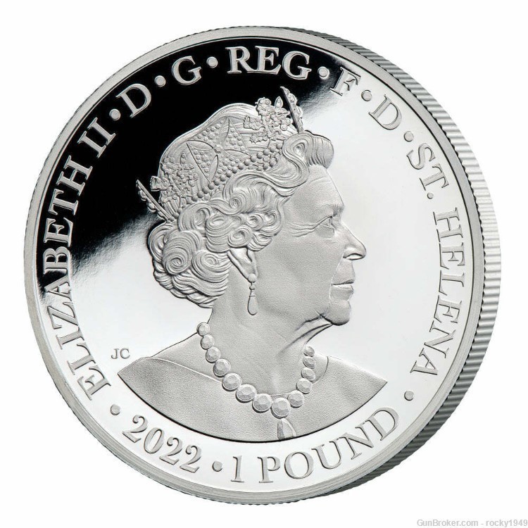 2022 = St. Helena- 1oz Proof silver -  Faerie Queen coin-img-1
