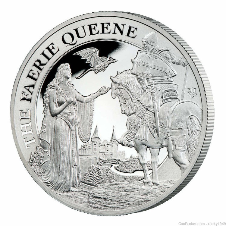 2022 = St. Helena- 1oz Proof silver -  Faerie Queen coin-img-0