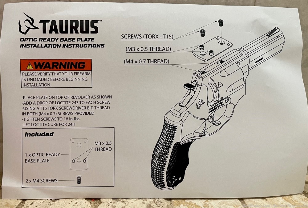 Taurus 856 defender TORO .38 special +p revolver optic ready brand new-img-5