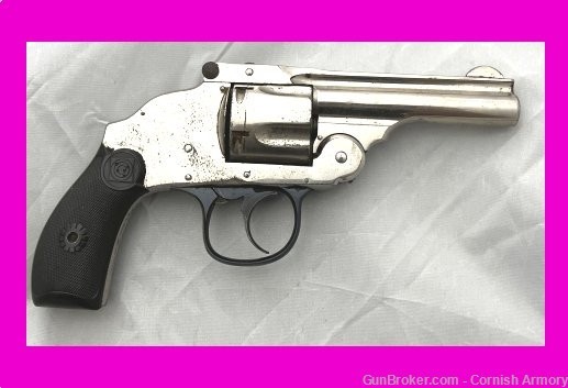 H&R Harrington & Richardson Safety Hammerless top-break revolver 38 S&W C&R-img-0