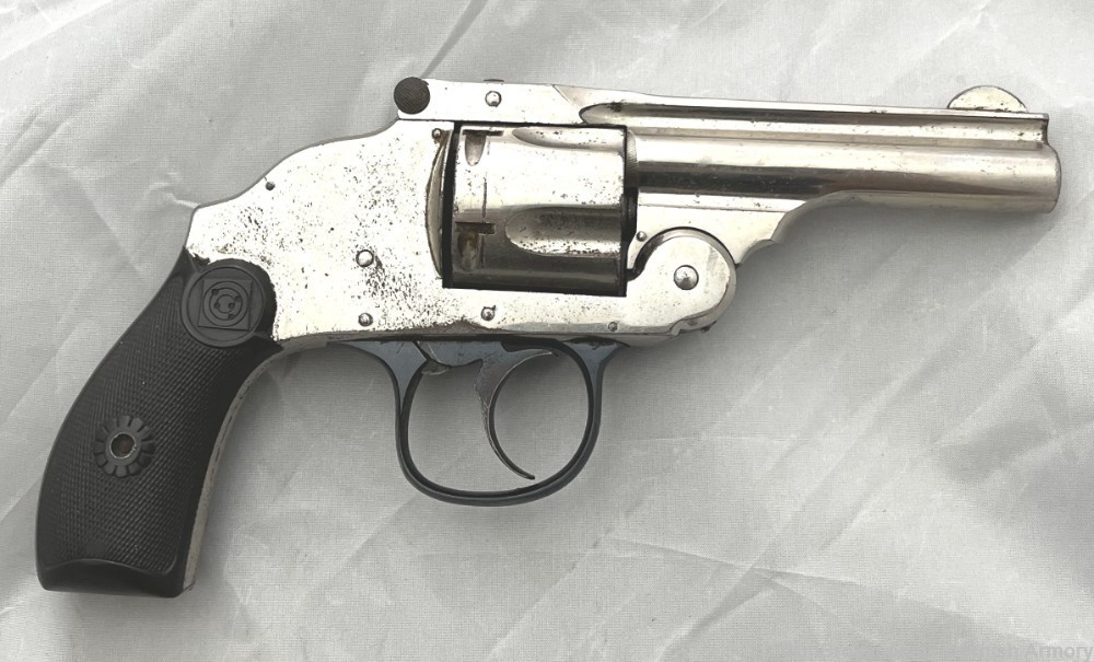 H&R Harrington & Richardson Safety Hammerless top-break revolver 38 S&W C&R-img-1