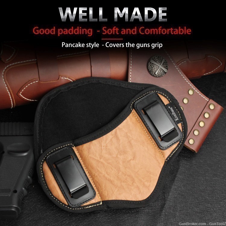 GTZ leather Concealed Carry IWB Holster. BEST ON GB AND LOW $$$-img-6