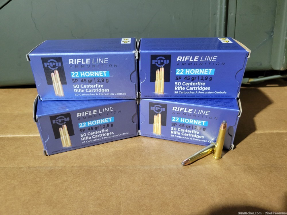 22 hornet software point 45 grain (50 rounds) no cc fees-img-0