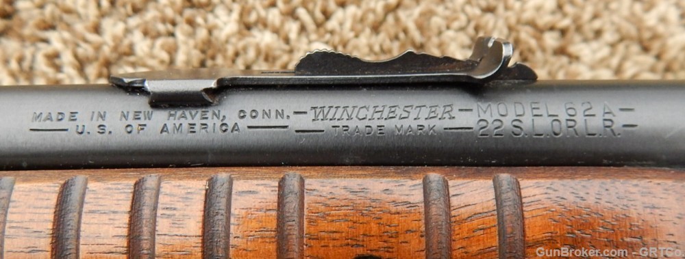 Winchester Model 62A Pump Rifle - .22 S, L, LR - 1956-img-35
