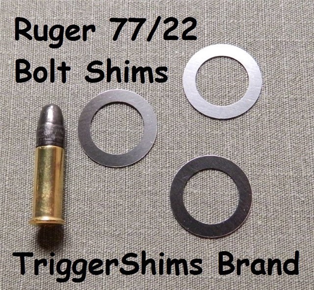 Ruger 77/22 Bolt Shim 4 Pak - .22 Rifle Bolt Shims Kit-img-0