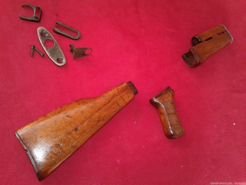 Early Milled Wood Stock Set OG refurb T2 T3 Russian-img-0