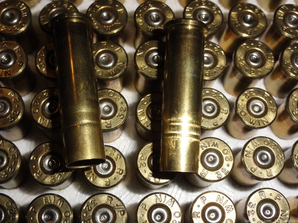 150 Rnds Fired RP Brass for .32-20 Winchester Centerfire (WCF)-img-4