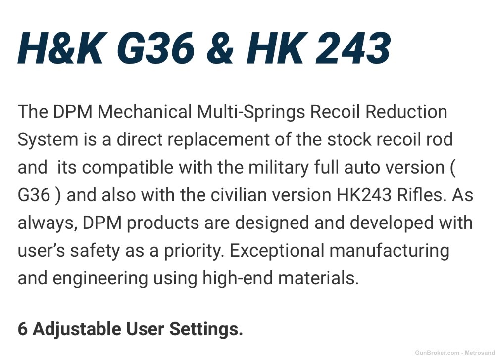 DPM systems technologies Hk G36 recoil improvement -img-2