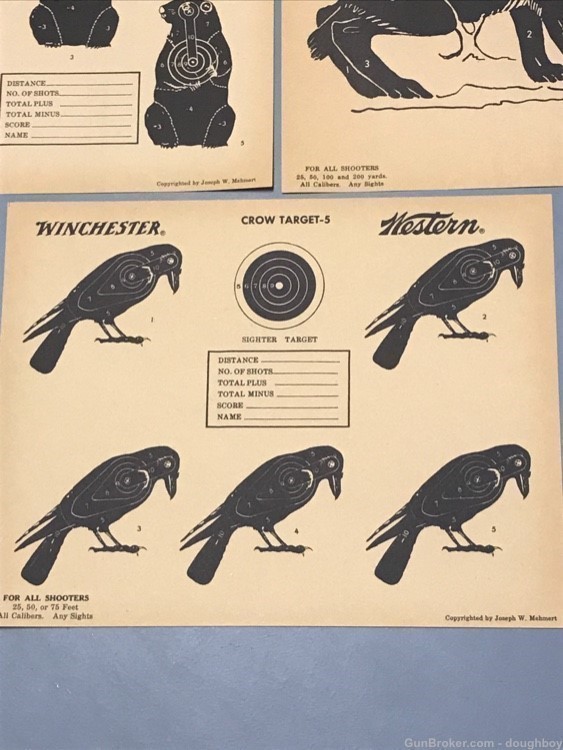Vintage Winchester Western targets Crows Jack Rabbit Woodchucks-img-3