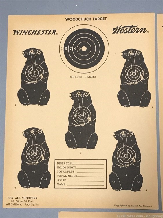 Vintage Winchester Western targets Crows Jack Rabbit Woodchucks-img-1