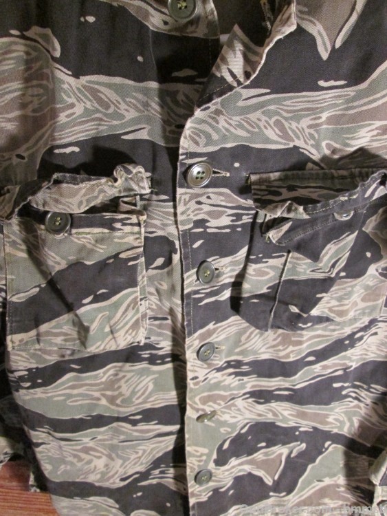 Rare U.S. Vietnam War Special Forces Tiger Stripe Uniform Top, Green Beret-img-10