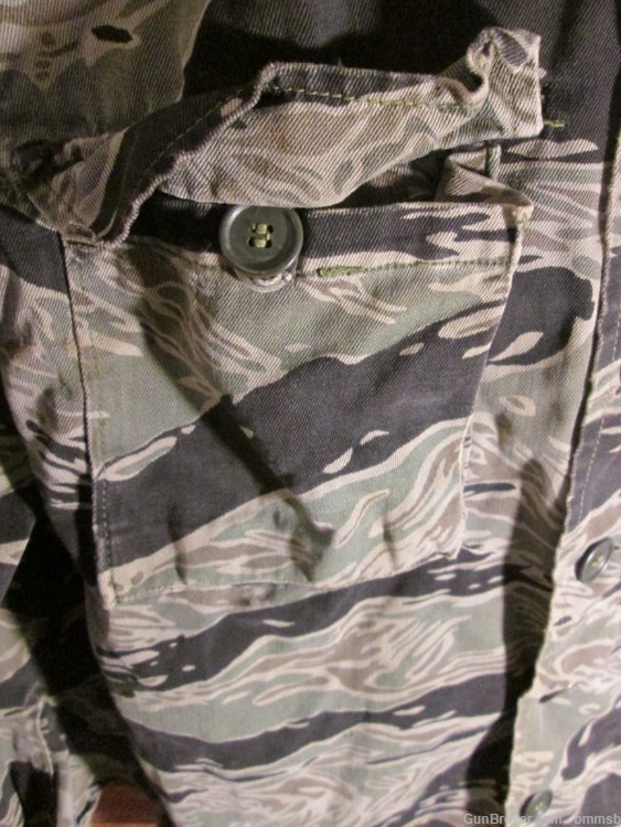 Rare U.S. Vietnam War Special Forces Tiger Stripe Uniform Top, Green Beret-img-6
