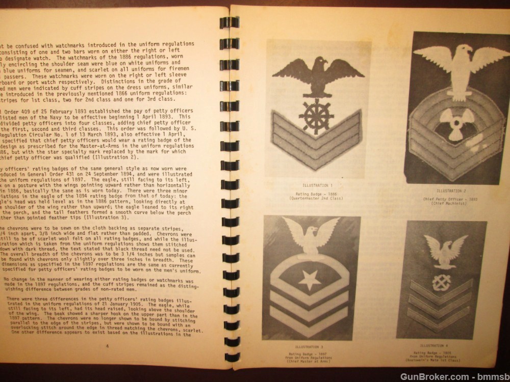 U.S. NAVY RATING BADGES, SPEC. MARKS, DIST. MARKS 1885-1982 By John  Stacey-img-12