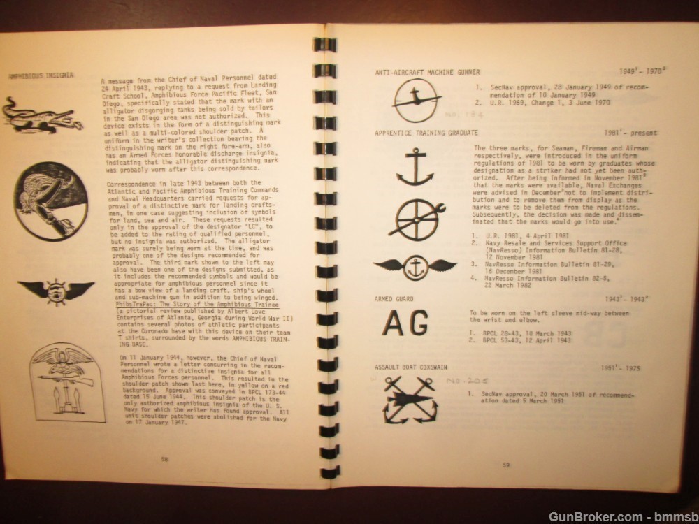 U.S. NAVY RATING BADGES, SPEC. MARKS, DIST. MARKS 1885-1982 By John  Stacey-img-24