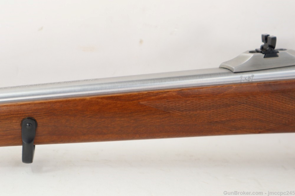 Rare Very Nice RSI Stainless Ruger M77 Hawkeye 7x57 Bolt Action Rifle 18" -img-5